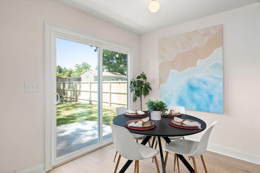 Furnished interior view inside a new home in , Charleston (Image 27).