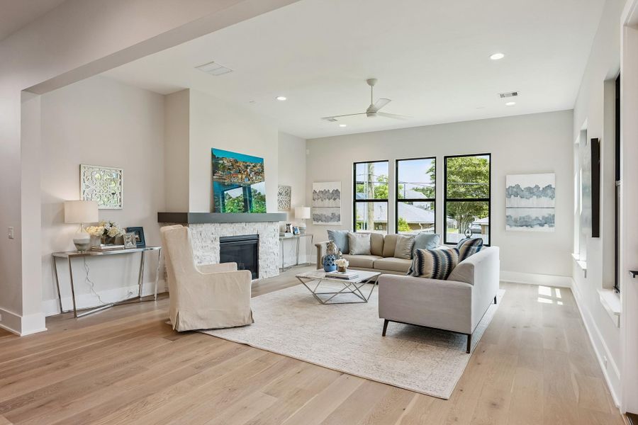 Furnished interior view inside a new home in , Houston (Image 7). Furnished interior view inside a new home in , Houston (Image 7).