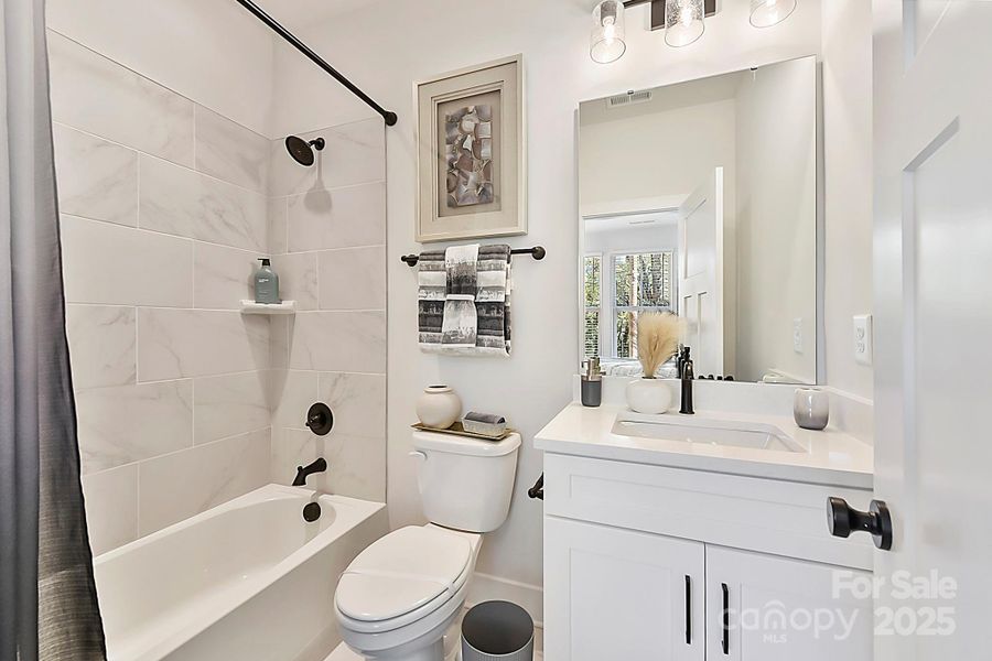 Furnished interior view inside a new home in Towns at Pegram, Charlotte (Image 5).