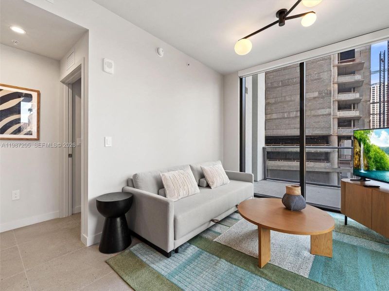 Furnished interior view inside a new home in , Miami (Image 5). Furnished interior view inside a new home in , Miami (Image 5).