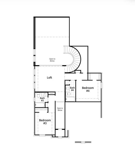 2D floor plan layout for the Panamera by Highland Homes in Devonshire, Forney, TX (Image 31).