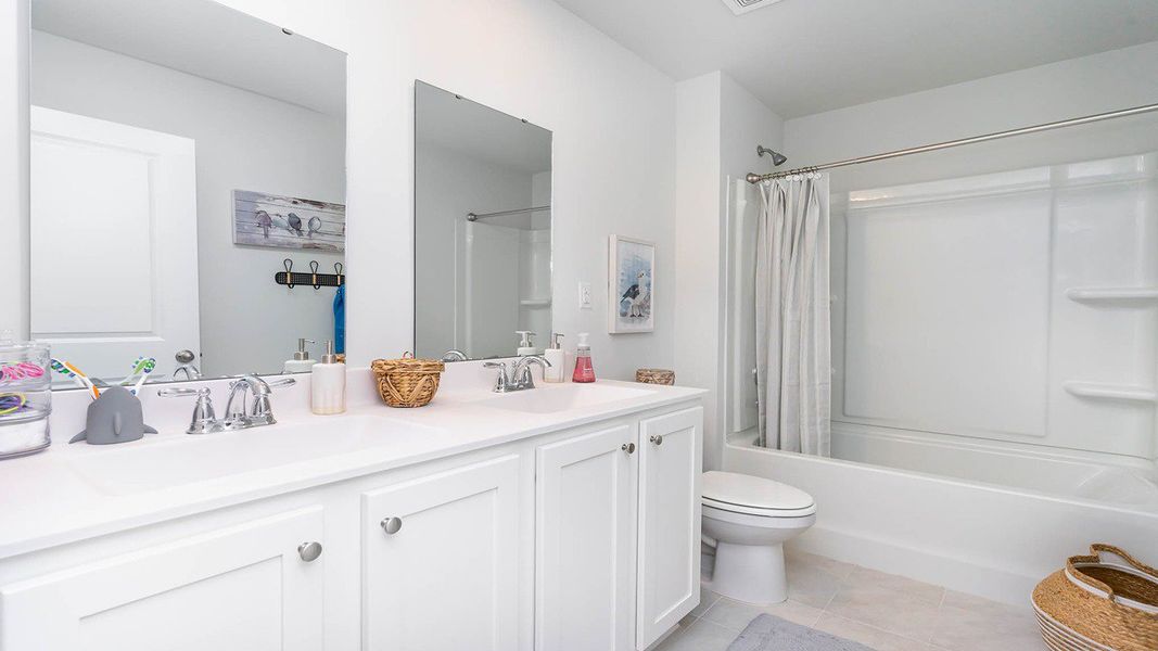 Representative furnished interior of a home built from the GALEN by D.R. Horton in Harper Meadows, Loris (Image 23).