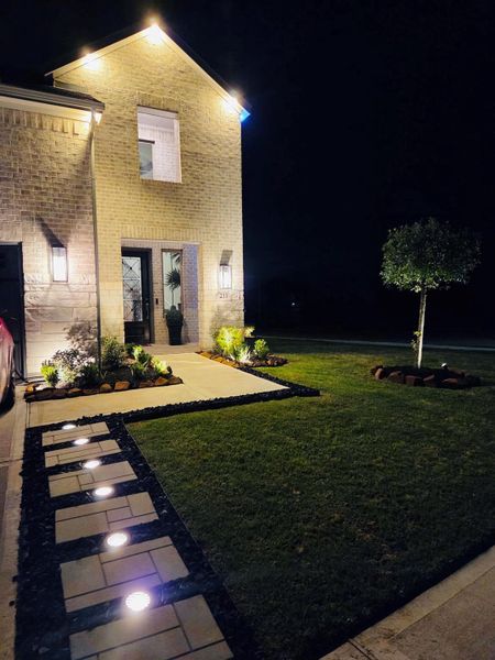 Exterior details and patio area of a home in The Trails, New Caney (Image 30). Exterior details and patio area of a home in The Trails, New Caney (Image 30).