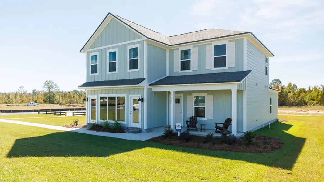 Front exterior of a new home in Abilene Acres, Tallahassee, FL, highlighting curb appeal (Image 2). Front exterior of a new home in Abilene Acres, Tallahassee, FL, highlighting curb appeal (Image 2).