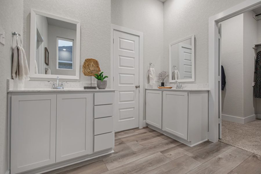 Representative furnished interior of a home built from the Powell by Chesmar Homes in Buffalo Crossing, Cibolo (Image 15).