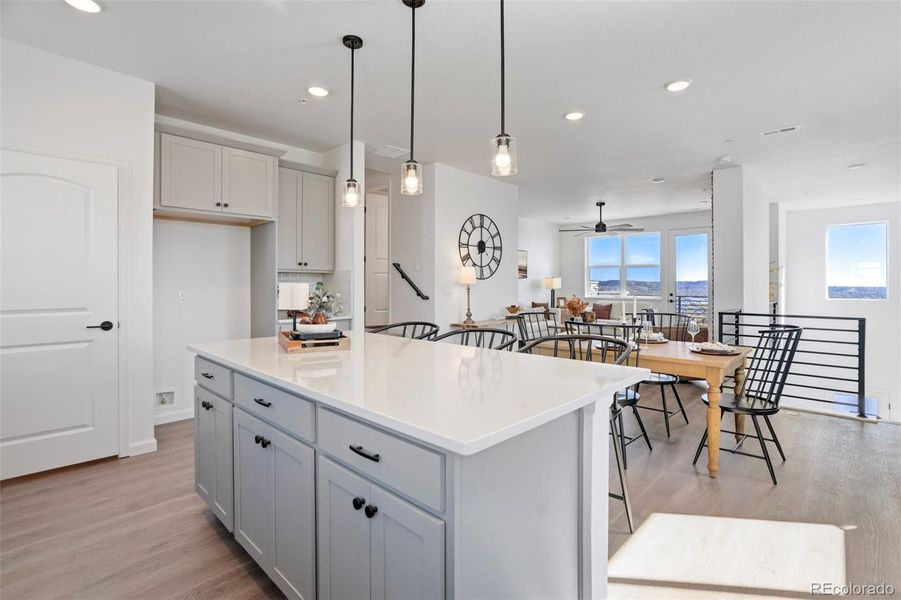 Furnished interior view inside a new home in , Colorado Springs (Image 32). Furnished interior view inside a new home in , Colorado Springs (Image 32).