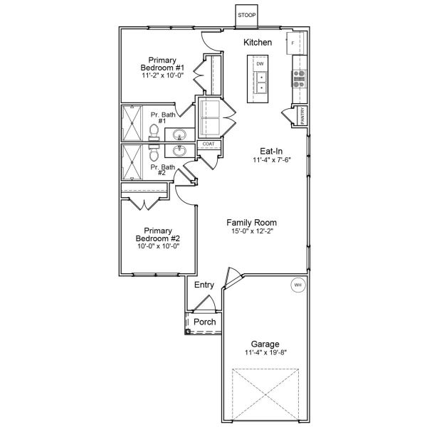 2D floor plan layout of this home in Evergreen, Spartanburg, SC (Image 2). 2D floor plan layout of this home in Evergreen, Spartanburg, SC (Image 2).