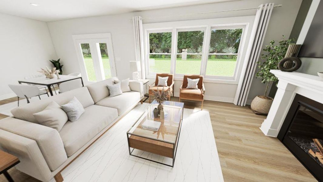 Furnished interior view inside a new home in McConnell Ridge, McLeansville (Image 10).