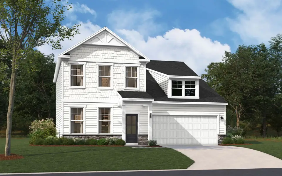 Representative exterior photo of a completed home built from the The Fenton by Stanley Martin Homes in Bell Meadows, Winnabow, NC (Image 14).