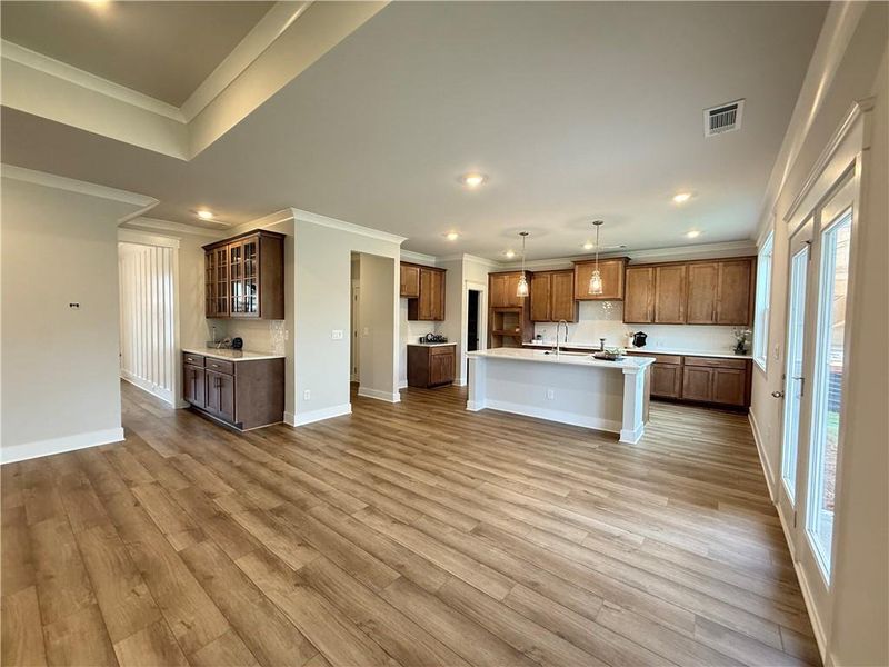 Furnished interior view inside a new home in Ponderosa Farms Manor, Gainesville (Image 13).