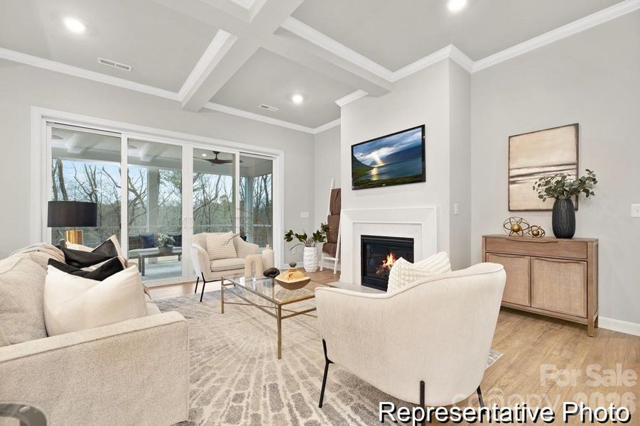 Furnished interior view inside a new home in Huntington Hills, Lincolnton (Image 6).