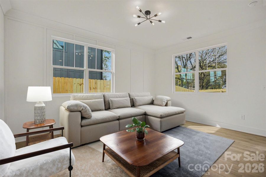 Furnished interior view inside a new home in , Charlotte (Image 11). Furnished interior view inside a new home in , Charlotte (Image 11).