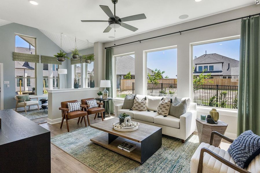 Furnished interior view inside a new home in Prairieland Village 40' Homesites, Cypress (Image 18). Furnished interior view inside a new home in Prairieland Village 40' Homesites, Cypress (Image 18).
