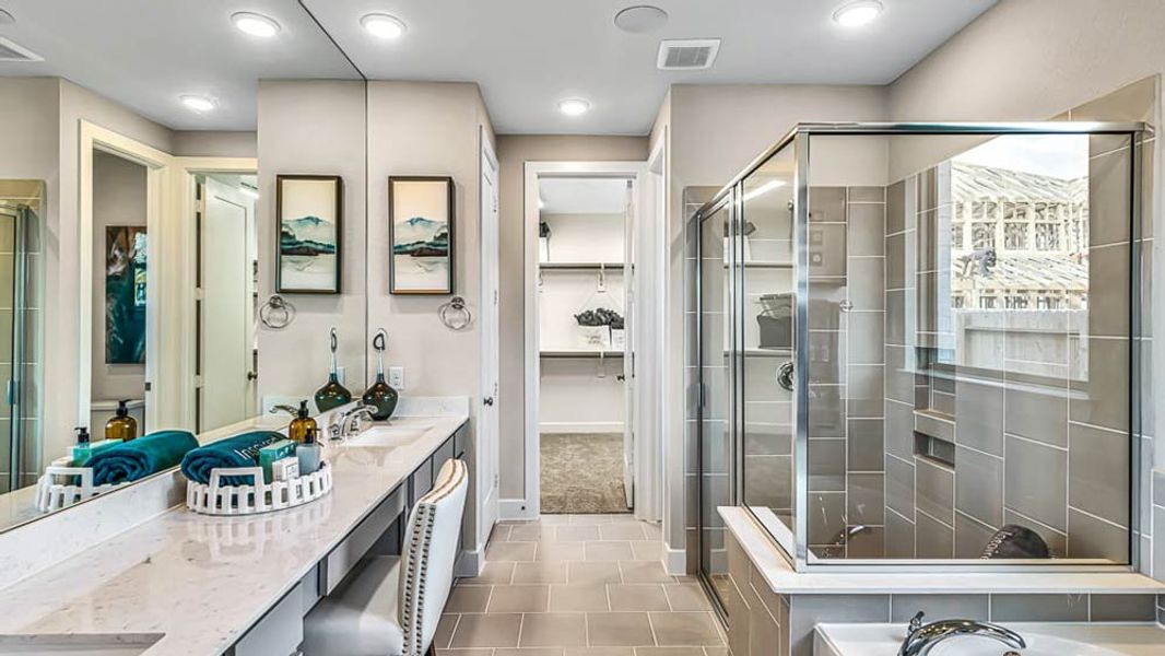 Furnished interior view inside a new home in Avalon at Cypress, Cypress (Image 5).