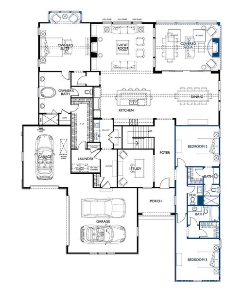 2D floor plan layout of this home in , Charlotte, NC (Image 2).