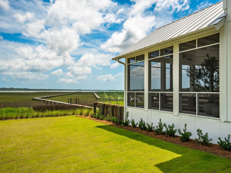 Exterior details and patio area of a home in , Charleston (Image 34). Exterior details and patio area of a home in , Charleston (Image 34).