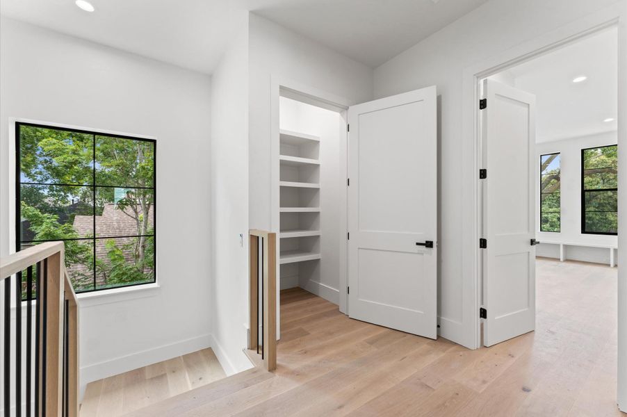 Generously sized upstairs bedrooms offer ensuite baths, ample closet space and natural light. Generously sized upstairs bedrooms offer ensuite baths, ample closet space and natural light.