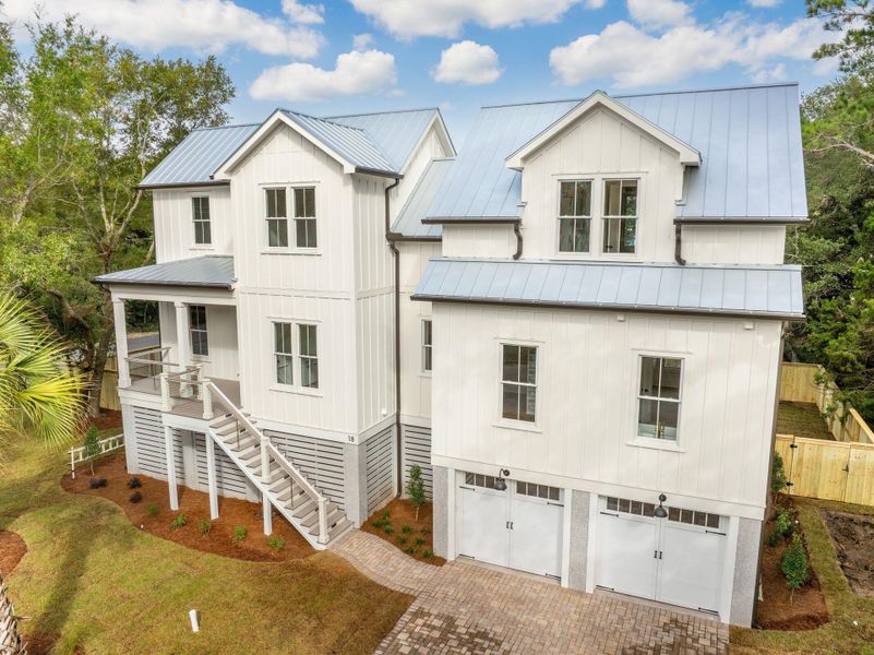 Exterior details and patio area of a home in , Isle Of Palms (Image 42). Exterior details and patio area of a home in , Isle Of Palms (Image 42).