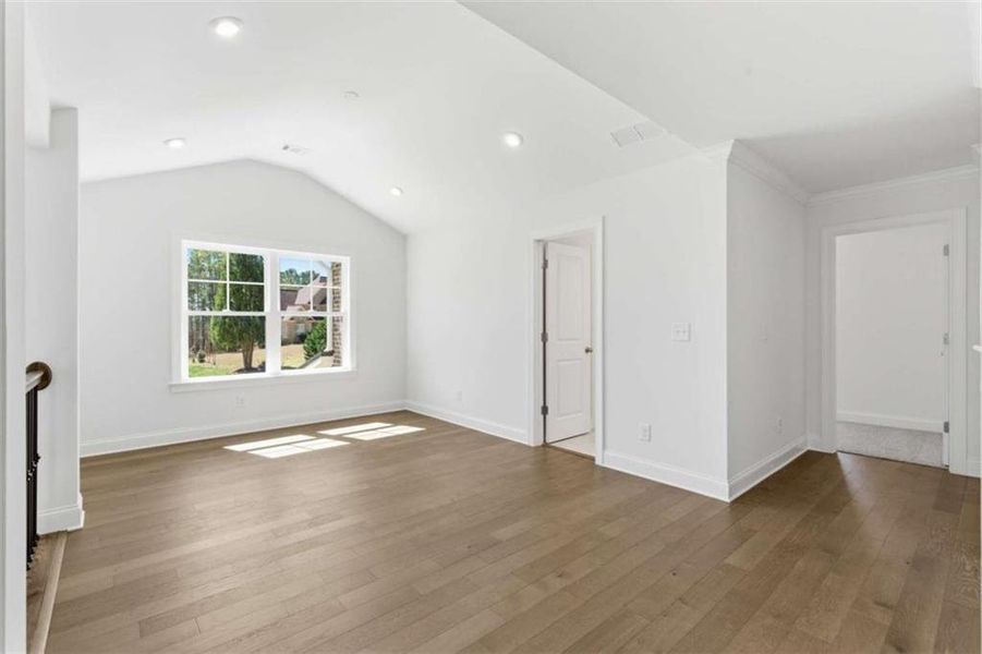 Spacious, unfurnished interior of a new home in The Estates at Hurricane Pointe, Douglasville (Image 34). Spacious, unfurnished interior of a new home in The Estates at Hurricane Pointe, Douglasville (Image 34).