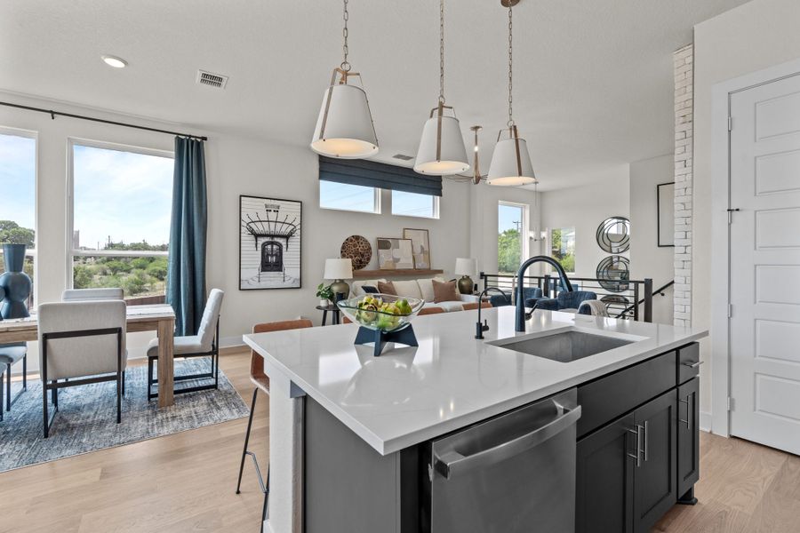 Furnished interior view inside a new home in Prominence, San Antonio (Image 15).