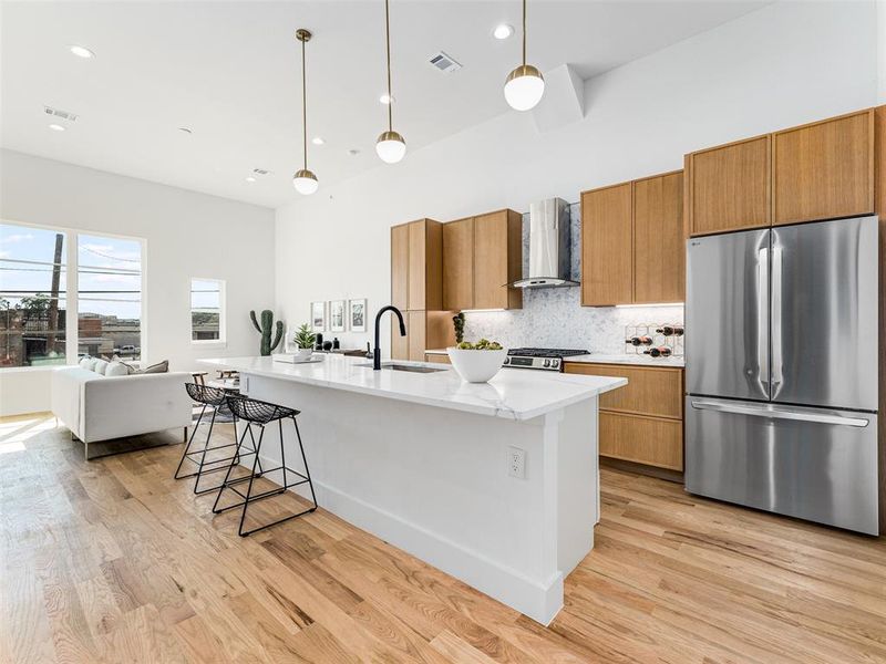 Furnished interior view inside a new home in , Dallas (Image 13).