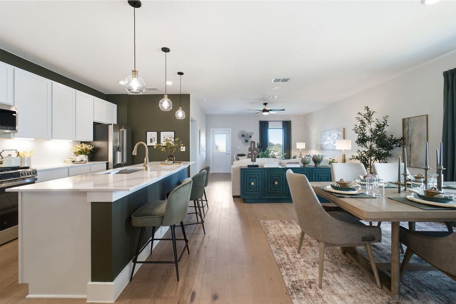 Furnished interior view inside a new home in Sunfield, Buda (Image 9).