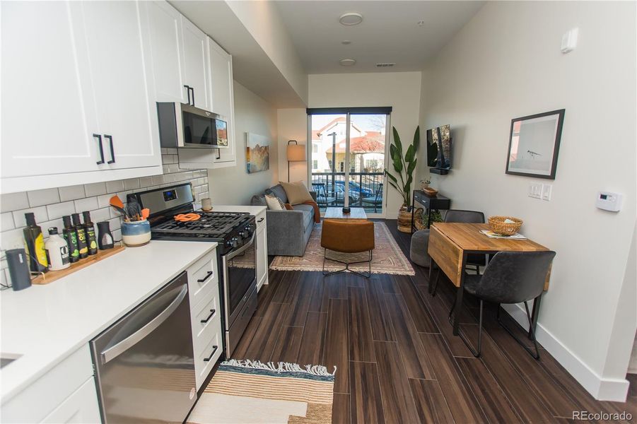 Furnished interior view inside a new home in , Denver (Image 8).