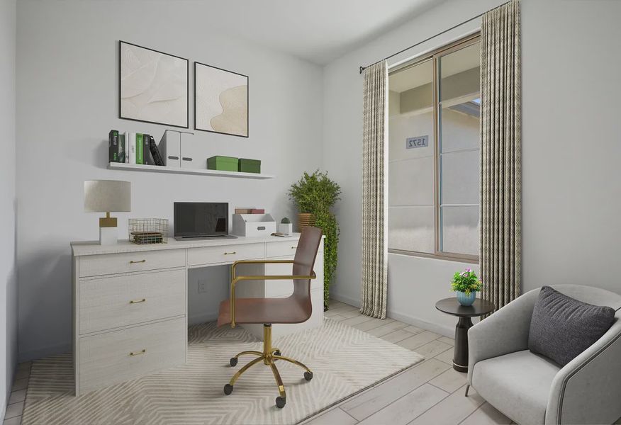 Virtually Staged Den - 6 of 33 Virtually Staged Den - 6 of 33