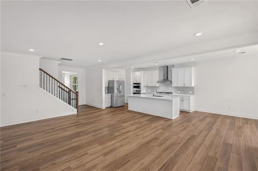 Spacious, unfurnished interior of a new home in Estates at Yellow Creek, Cumming (Image 12). Spacious, unfurnished interior of a new home in Estates at Yellow Creek, Cumming (Image 12).