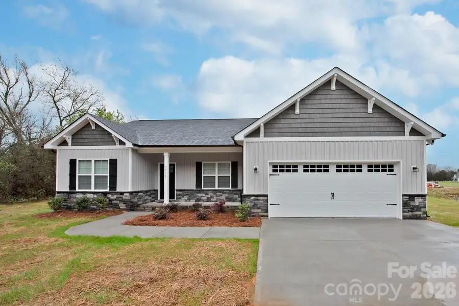 Front exterior of a new home in , Salisbury, NC, highlighting curb appeal (Image 2). Front exterior of a new home in , Salisbury, NC, highlighting curb appeal (Image 2).