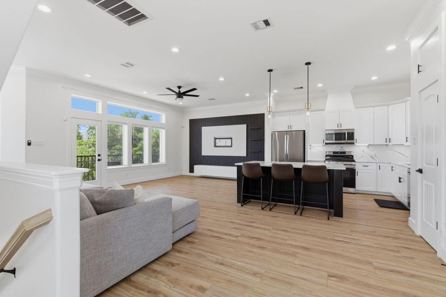 Furnished interior view inside a new home in , Houston (Image 10).