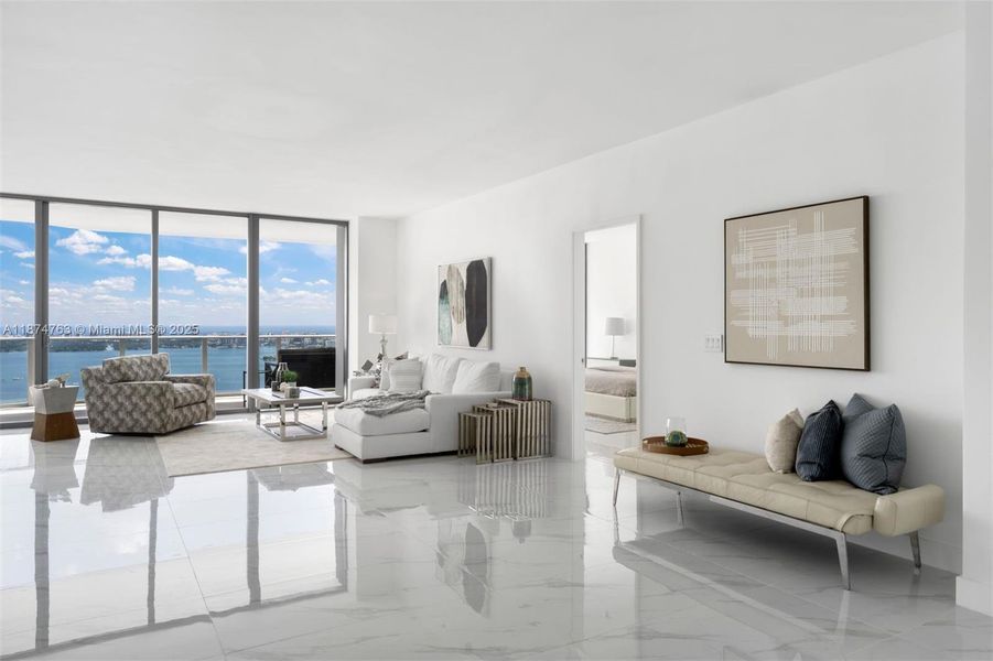 Furnished interior view inside a new home in Aria Reserve, Miami (Image 5).