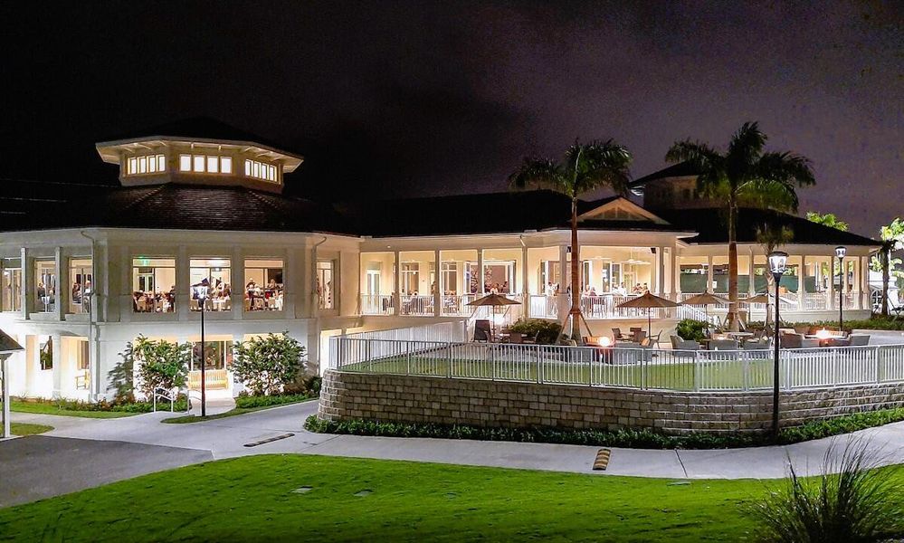 Clubhouse in the evening