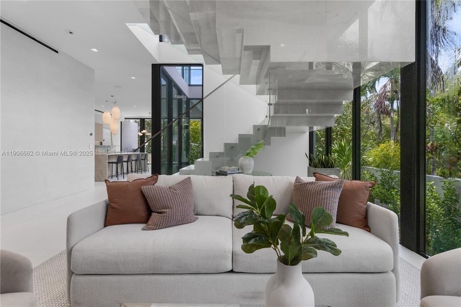 Furnished interior view inside a new home in , Miami Beach (Image 11).