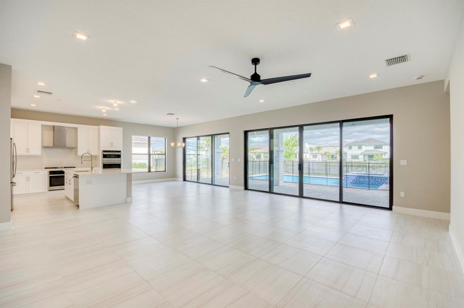 Furnished interior view inside a new home in Apex at Avenir, Palm Beach Gardens (Image 47).