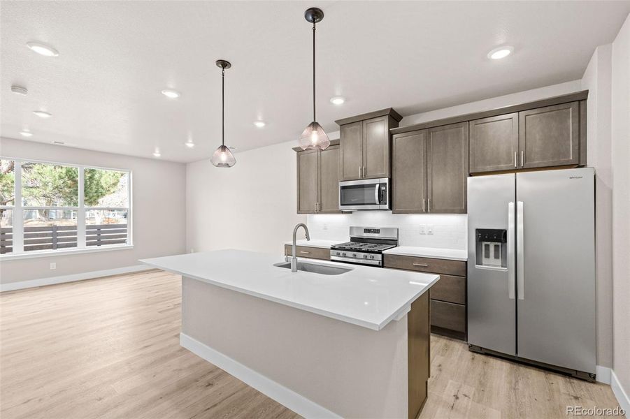 Furnished interior view inside a new home in Ralston Creek, Arvada (Image 9).