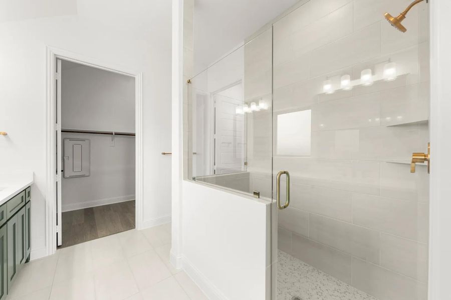 The Huntley B Primary Suite Bathroom The Huntley B Primary Suite Bathroom