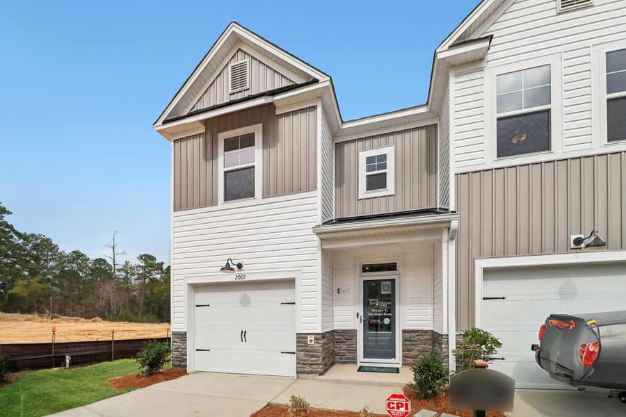 Representative exterior photo of a completed home built from the East Wind by Great Southern Homes in Victory Woods, Columbia, SC (Image 43). Representative exterior photo of a completed home built from the East Wind by Great Southern Homes in Victory Woods, Columbia, SC (Image 43).