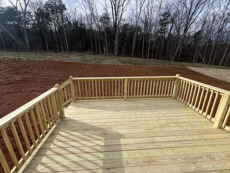 We even built a deck off the back to sit and watch the deer We even built a deck off the back to sit and watch the deer