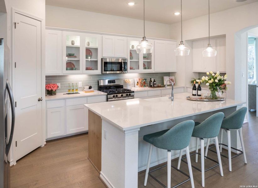 Furnished interior view inside a new home in VIDA, San Antonio (Image 5).