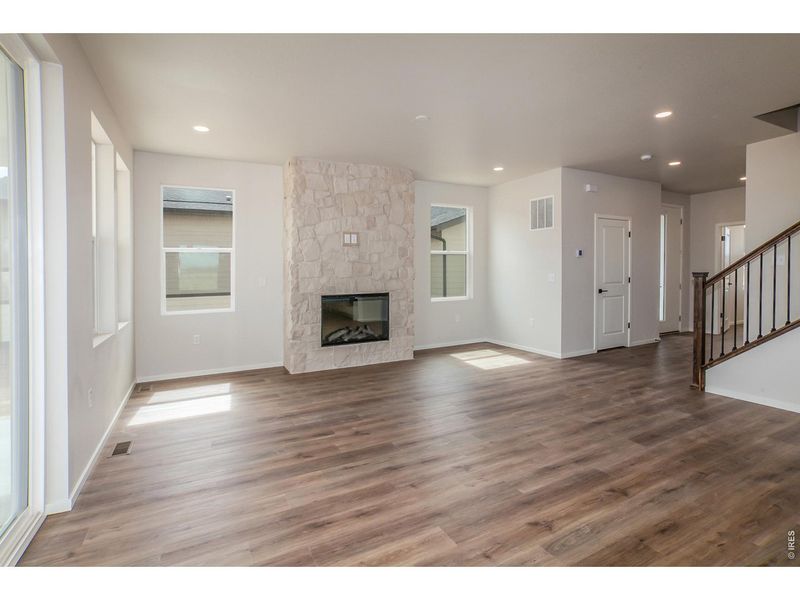 Spacious, unfurnished interior of a new home in Prairie Song Story Collection - Single Family Homes, Windsor (Image 22).