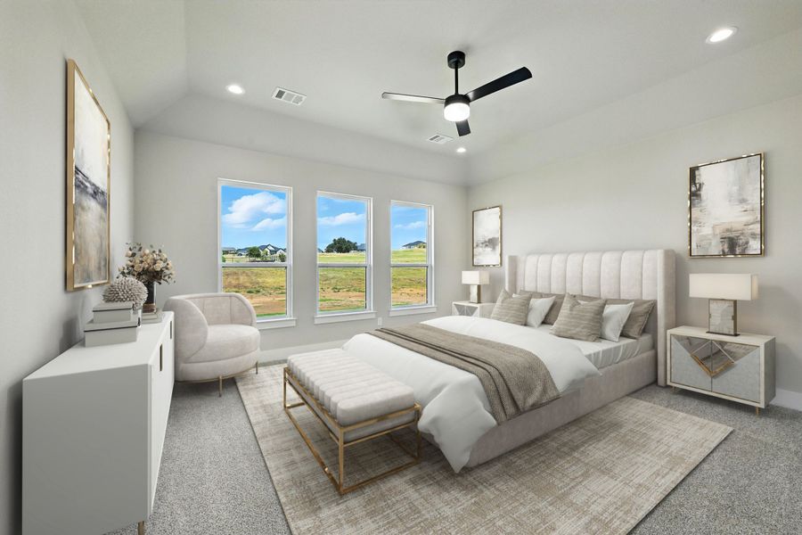 Representative furnished interior of a home built from the The Austin by Kenmark Homes in Escondido Ranches, Weatherford (Image 7).