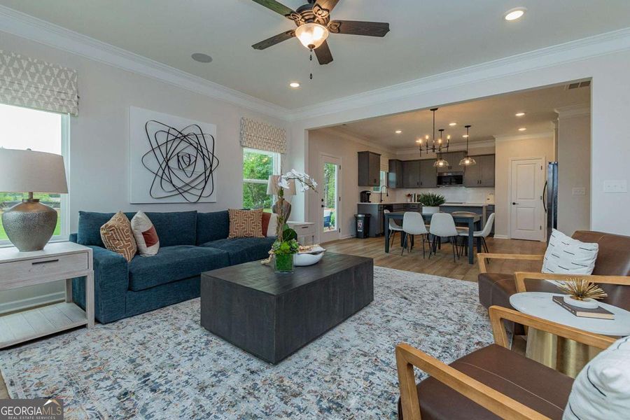 Furnished interior view inside a new home in Stonebridge North, Macon (Image 11). Furnished interior view inside a new home in Stonebridge North, Macon (Image 11).