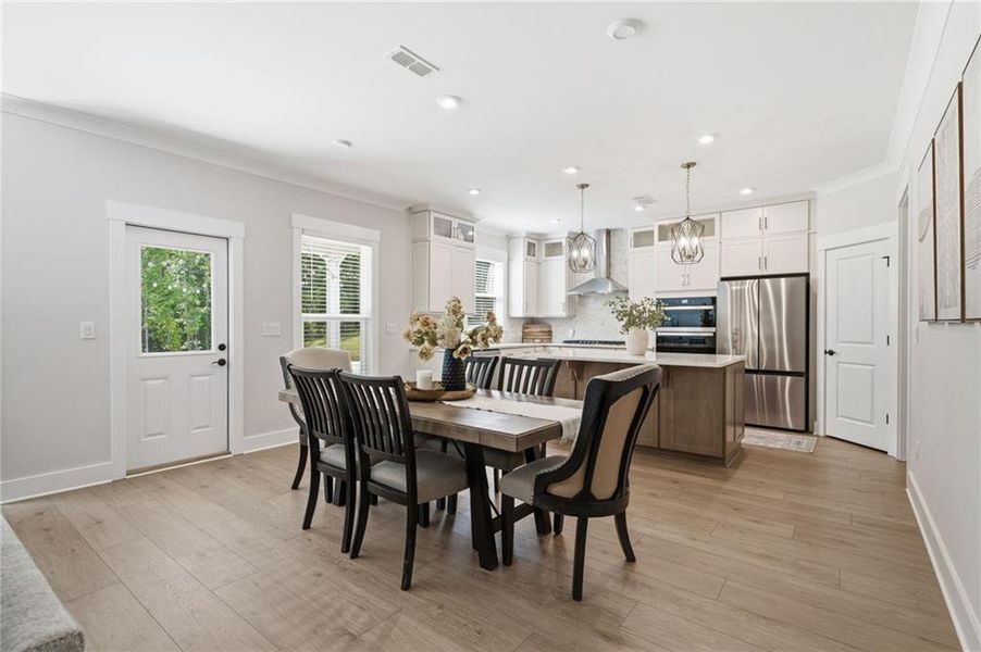 Furnished interior view inside a new home in , Flowery Branch (Image 36).