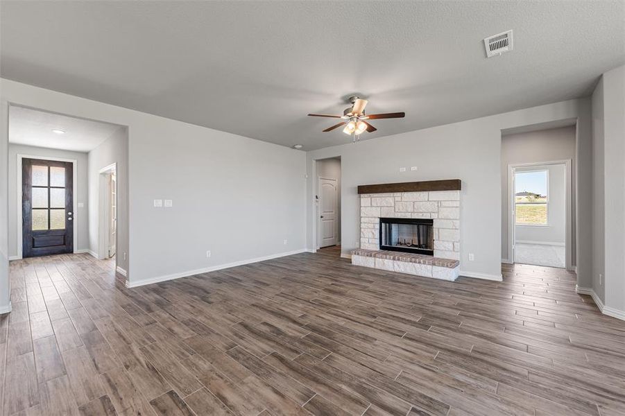 Spacious, unfurnished interior of a new home in Fairview Meadows, Rhome (Image 15). Spacious, unfurnished interior of a new home in Fairview Meadows, Rhome (Image 15).