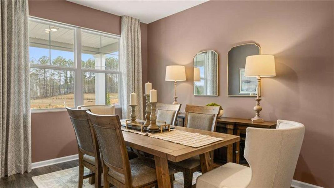 Furnished interior view inside a new home in Oakchase at Hampton, Hampton (Image 31).