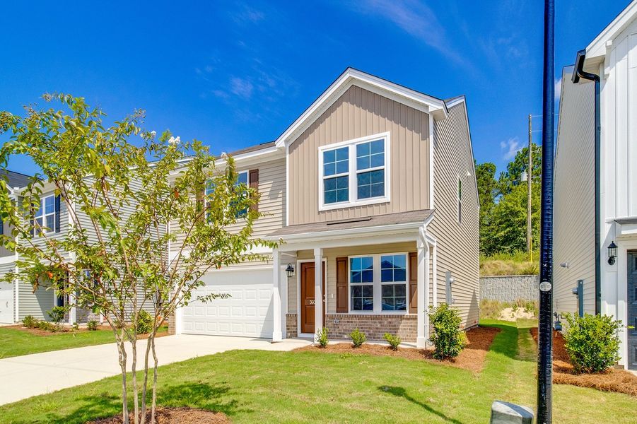 Front exterior of a new home in Bluefield, Lexington, SC, highlighting curb appeal (Image 18).