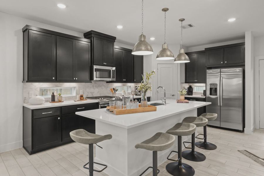 Representative furnished interior of a home built from the Rosewood by Chesmar Homes in Balmoral, Humble (Image 7).