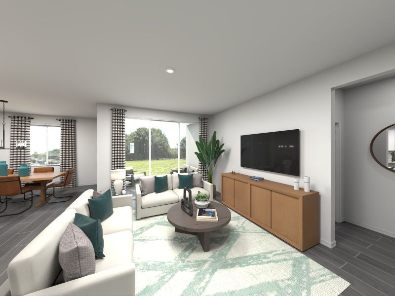Furnished interior view inside a new home in Colbert Landings - Reserve Series, Palm Coast (Image 5).