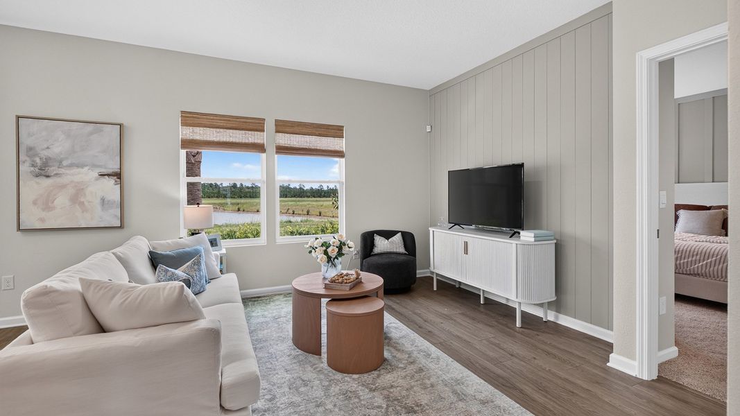Furnished interior view inside a new home in Copes Landing, Jacksonville (Image 12).